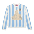 424 Striped Soccer Sweater "Light Blue"