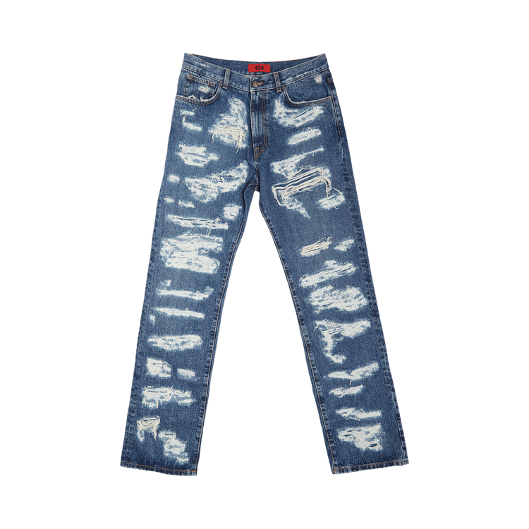 424 Ripped Denim "Blue"