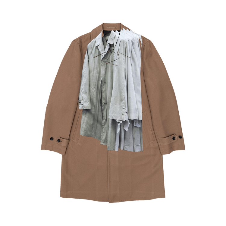 Comme des Garçons Homme Plus Trompe L'Oeil Single-Breasted Coat 'Brown'