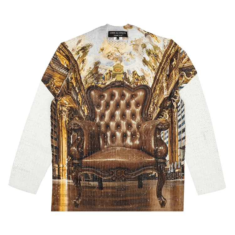 Comme des Garçons Homme Plus Printed Sweater "White"