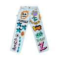 Emotionally Unavailable Instant Flower Jeans "Multicolor"
