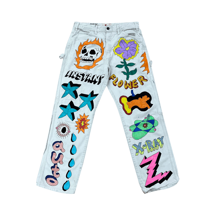 Emotionally Unavailable Instant Flower Jeans "Multicolor"