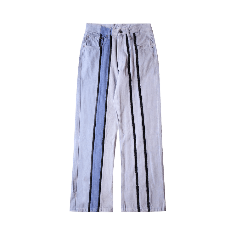 Glass Cypress Panelled Flare Denim "Purple"