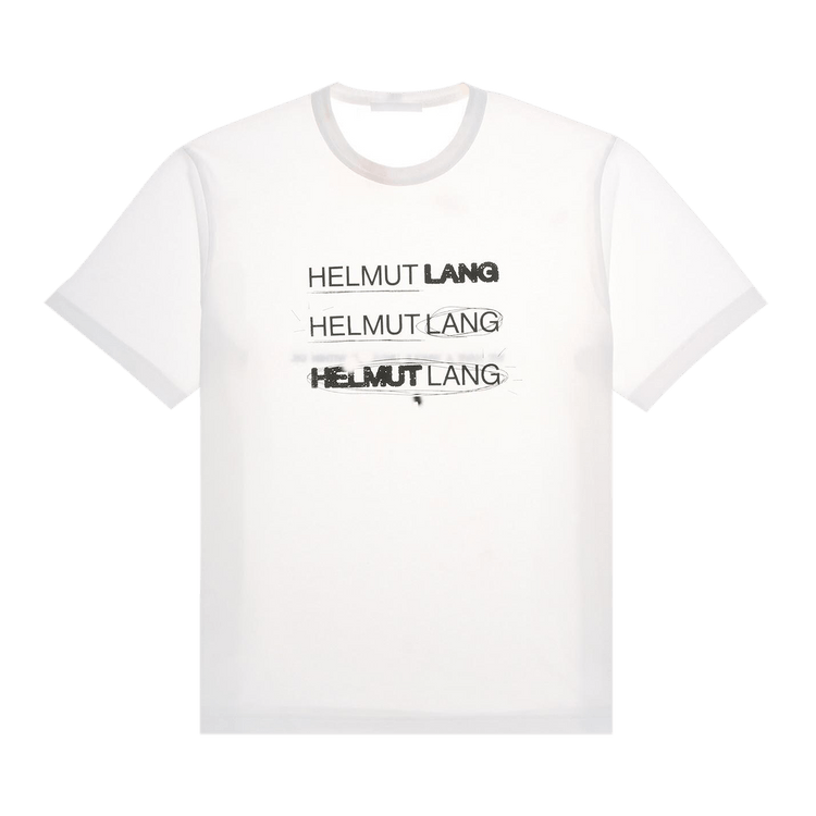 Helmut Lang Logo Printed T-Shirt "White"