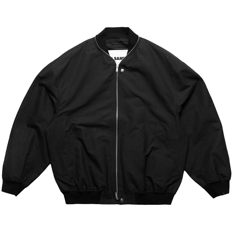 Jil Sander Zipped Bomber Jacket "Black"