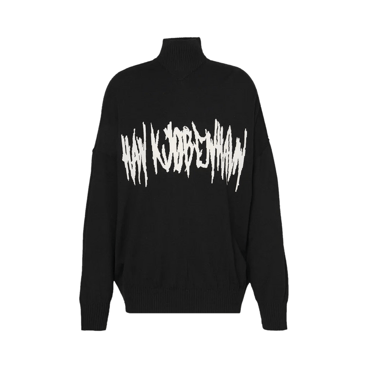 Han Kjøbenhavn Oversized Intarsia Knit Sweater "Black"