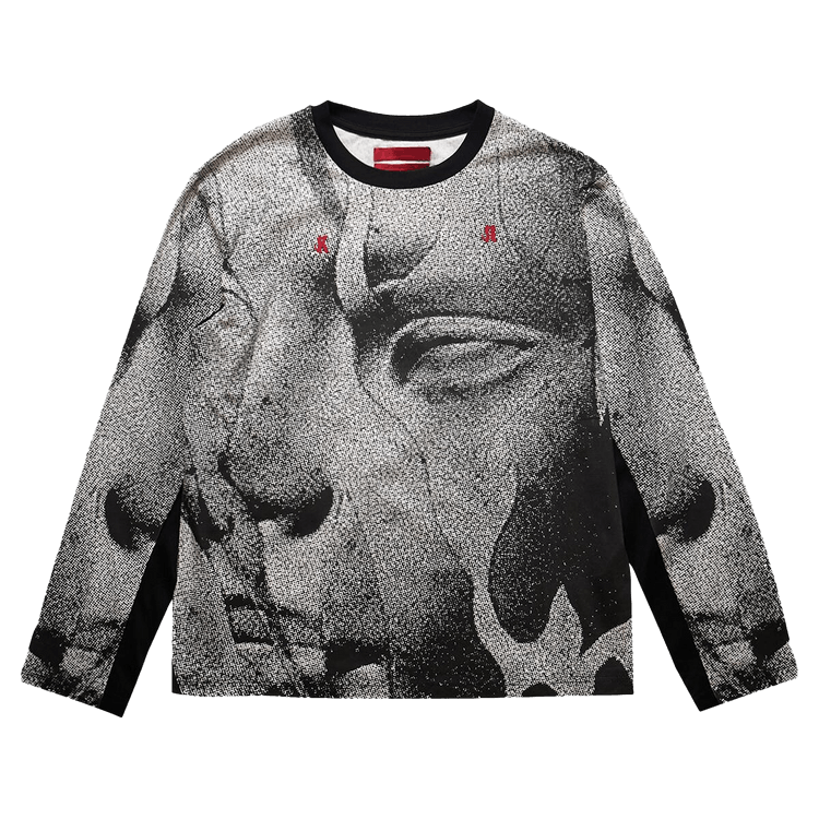 KUSIKOHC Printed Long-Sleeve "Grey"