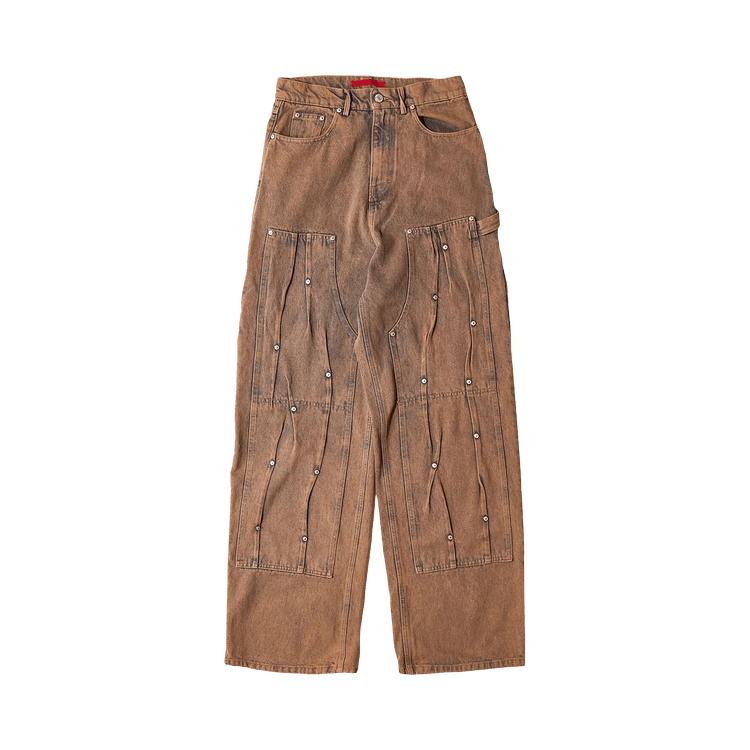 KUSIKOHC Workwear Multi Rivet Denim "Brown"