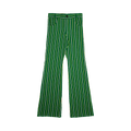 Marni Vertical Stripe Technical Knit Trousers "Green"