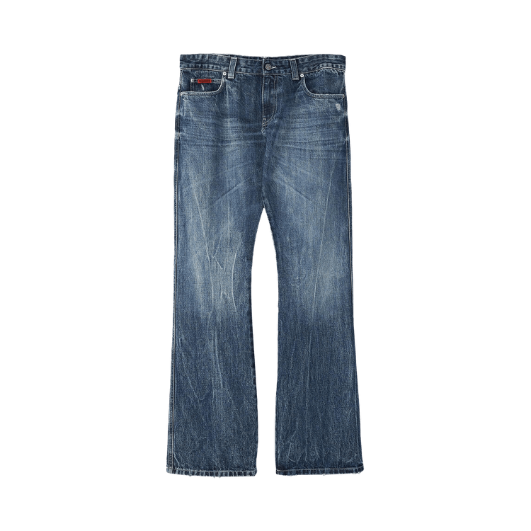 Martine Rose Low Rise Bootcut Jean "Blue"