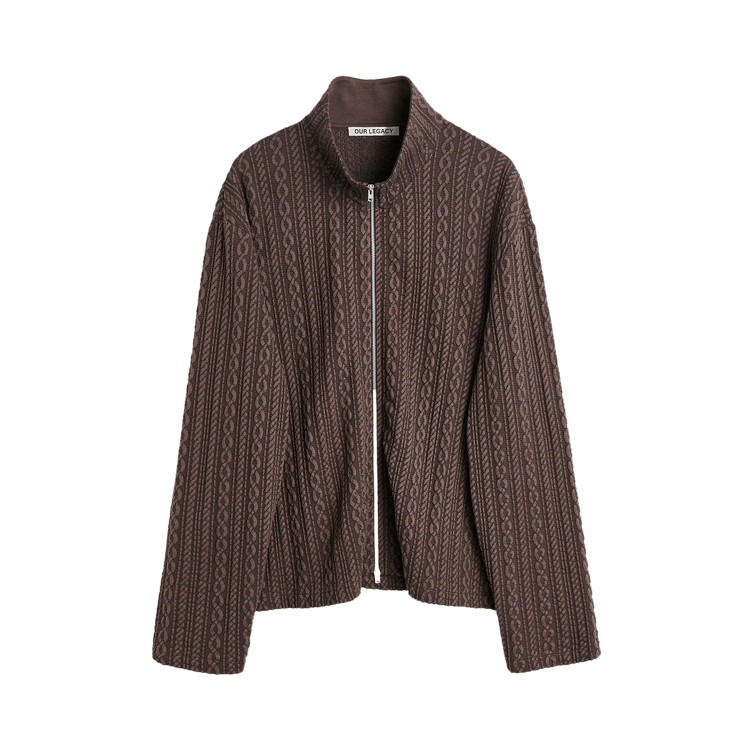 Our Legacy Shrunken Full-Zip Sweater "Brown"