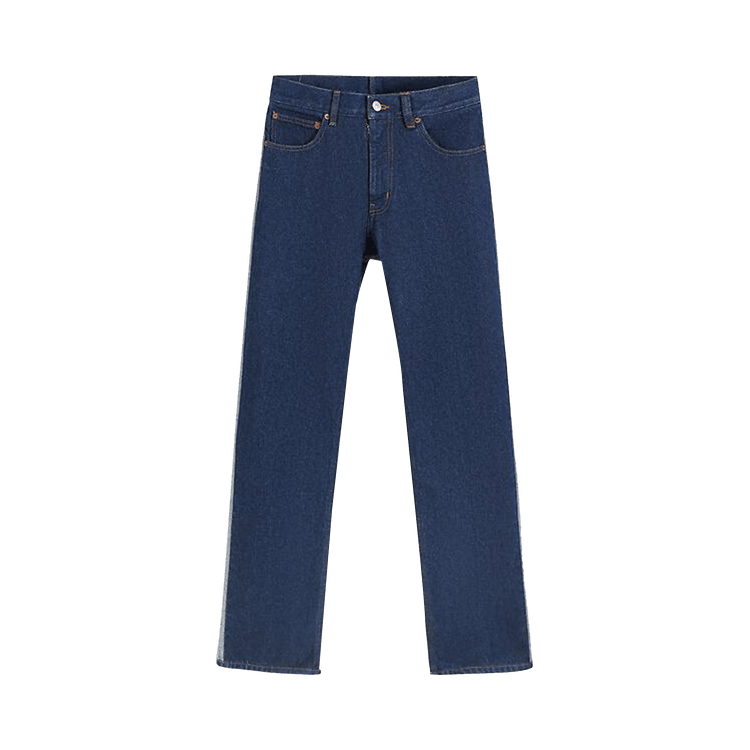 MM6 Maison Margiela Split Reversed Denim Trousers "Blue"