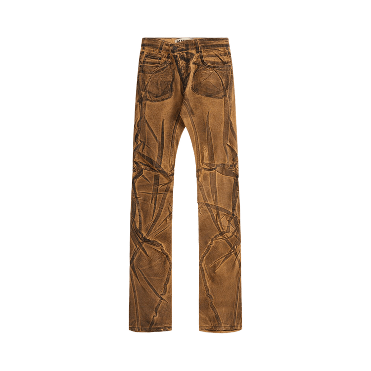 Ottolinger Drape Denim Pants "Brown"