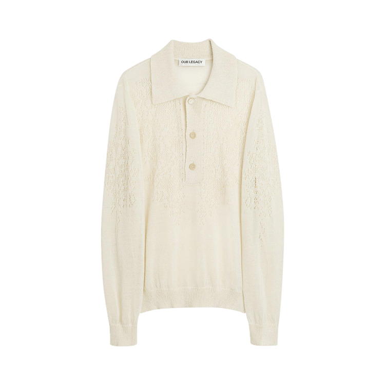 Our Legacy Big Piquet Polo Sweater "Cream"