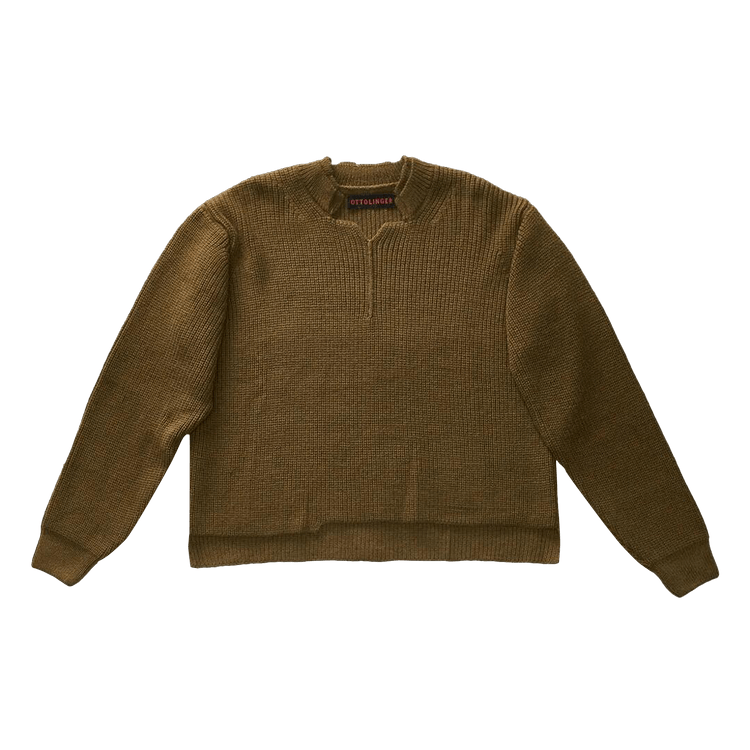 Ottolinger Open Knit Collar Sweater "Green"