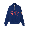 Sky High Farm Workwear 1/4 Zip Sweater "Blue"