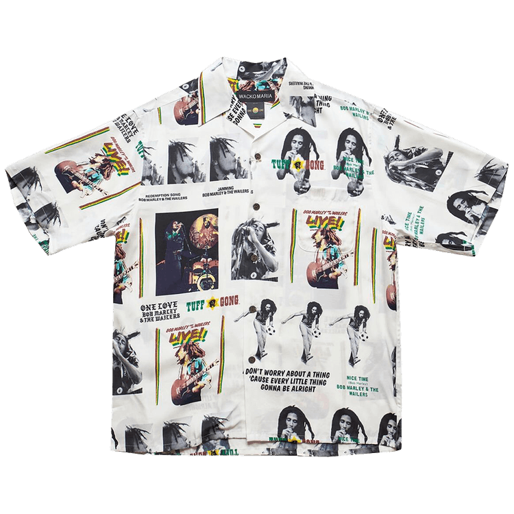 Wacko Maria x Bob Marley Hawaiian Shirt "White"