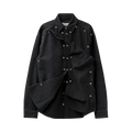 Y/Project Snap Off Denim Shirt "Black"