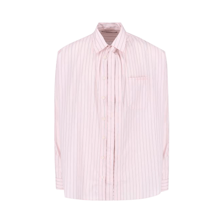 Y/Project Hook And Eye Pinstripe Long-Sleeve Shirt "Pink"