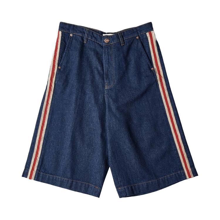 Wales Bonner Shadow Denim Shorts "Blue"