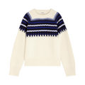 Wales Bonner Mist Fair Isle Sweater "White"