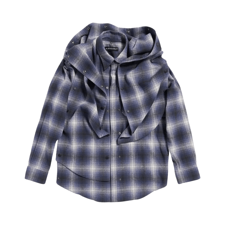 Y/Project Snap Off Panel Hood Overshirt "Blue"