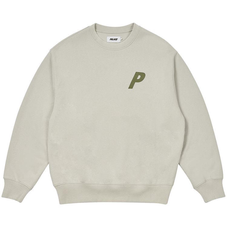 Palace Pigment P3 Crew "Concrete Grey"