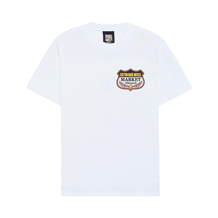 Market Smiley Burnt Rubber T-Shirt "White"