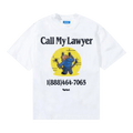 Market Smiley Call My Lawyer Bear T-Shirt "White"