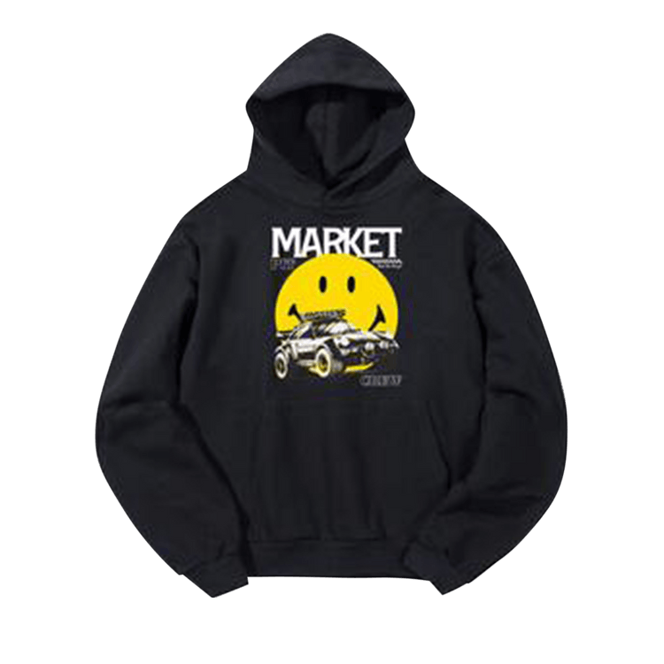 Market Smiley All Four Hoodie "Pirate Black"