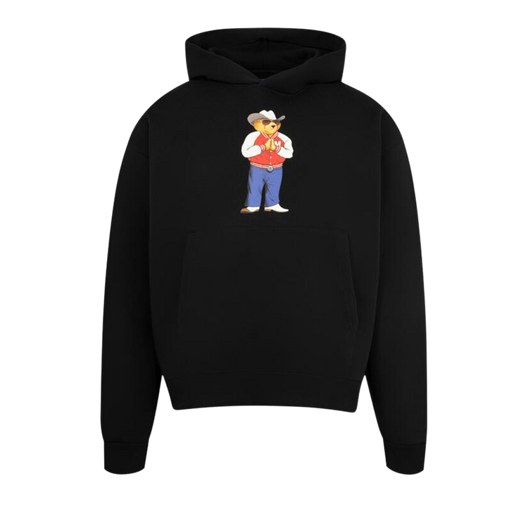 Market Hee-Haw Bear Hoodie "Jet Black"