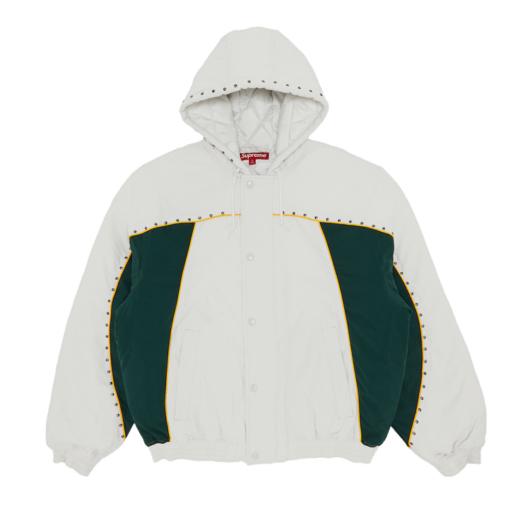 Supreme Studded Stadium Jacket "White"