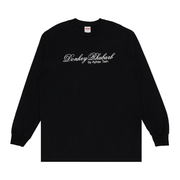 Supreme x Aphex Twin Donkey Rhubarb Long-Sleeve Tee "Black"