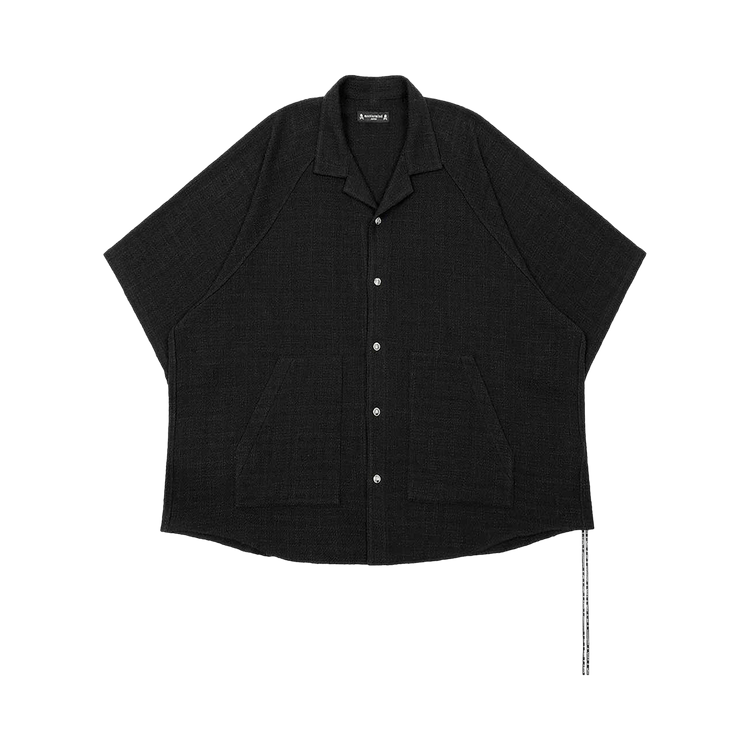 Mastermind Big Tweed Short-Sleeve Shirt "Black"