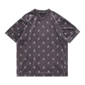Mastermind Skull Monogram Velour Short-Sleeve Tee "Charcoal"