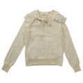 Comme des Garçons Ruffle Neckline Sweater "White"