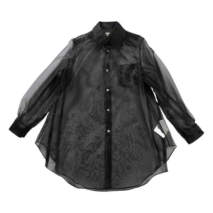 Comme des Garçons Long Length Minimalistic Blouse "Black"