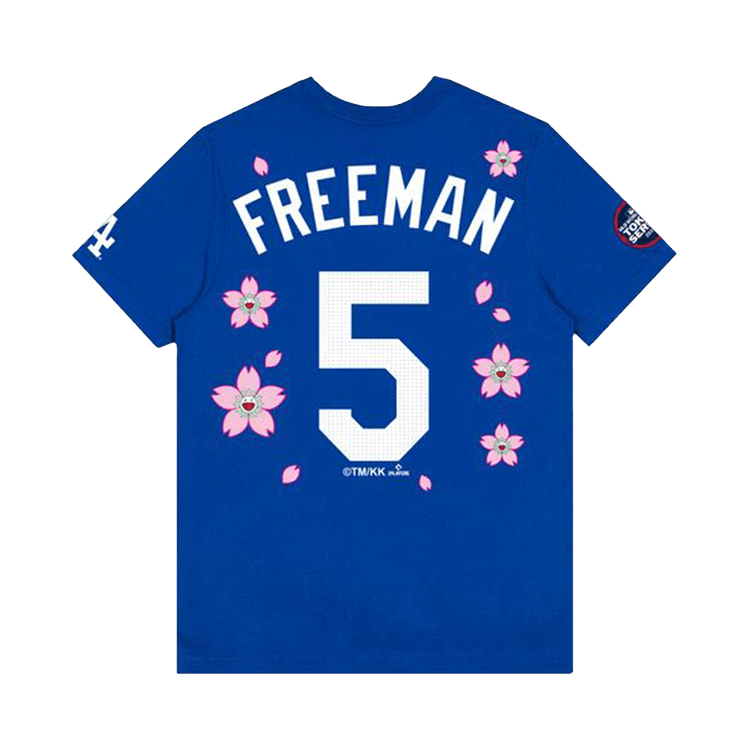 Nike x Takashi Murakami x MLB World Tour Tokyo Series 2025 Freeman Dodgers Short-Sleeve Tee "Blue"
