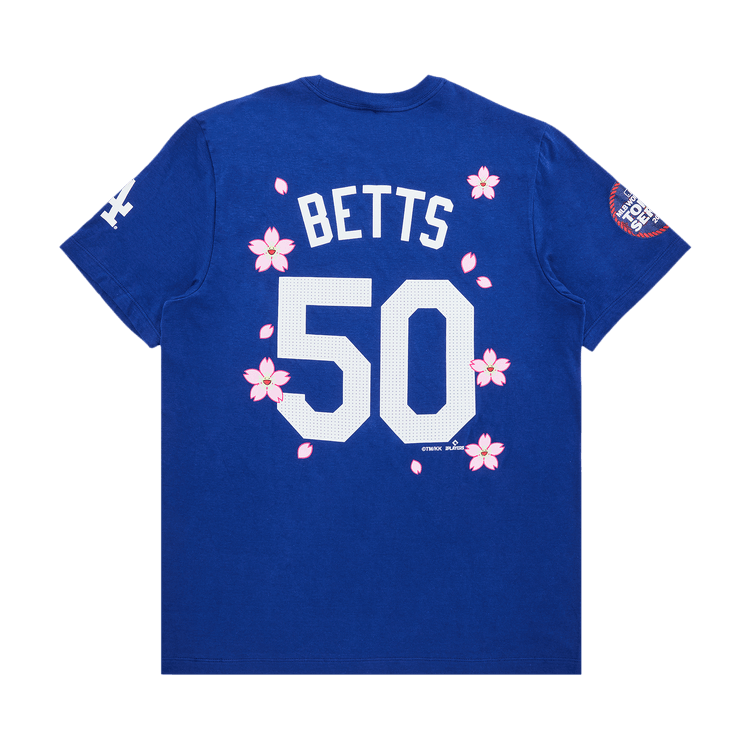 Nike x Takashi Murakami x MLB World Tour Tokyo Series 2025 Betts Dodgers Short-Sleeve Tee "Blue"