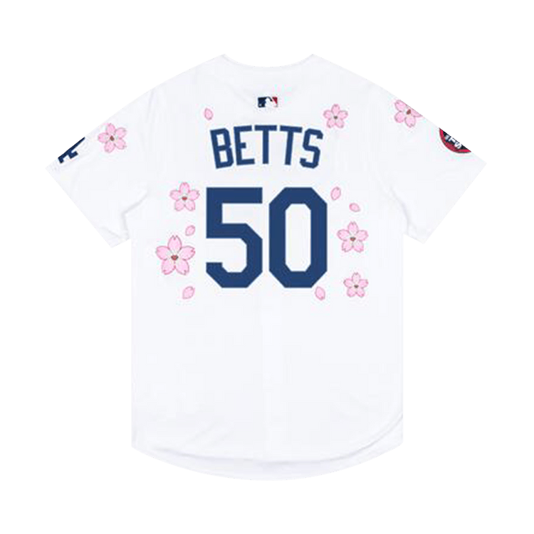Nike x Takashi Murakami x MLB World Tour Tokyo Series 2025 Dodgers Betts Jersey "White"