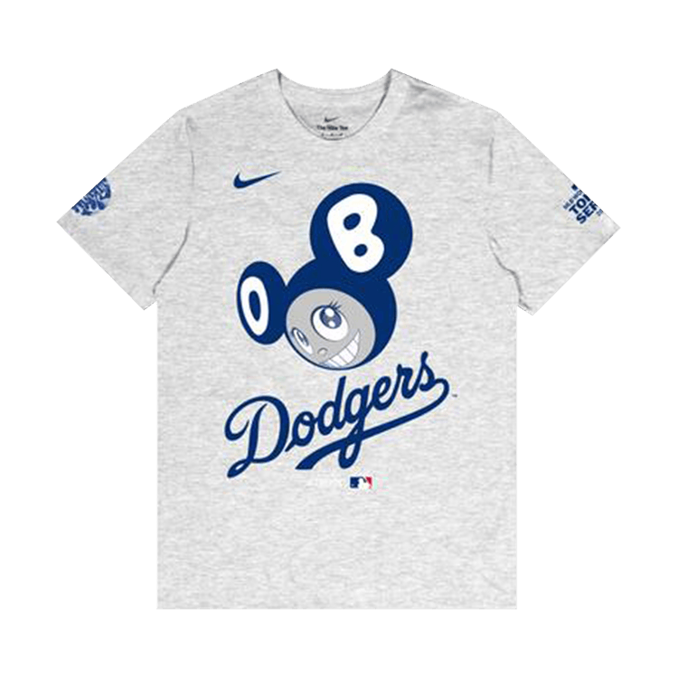 Nike x Takashi Murakami x MLB World Tour Tokyo Series 2025 Dodgers Short-Sleeve Tee "Grey"