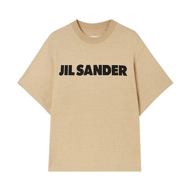 Jil Sander Short-Sleeve Logo Chest Print T-Shirt "Dark Sand"