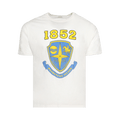 Bode Crest Boxy Tee "Cream"