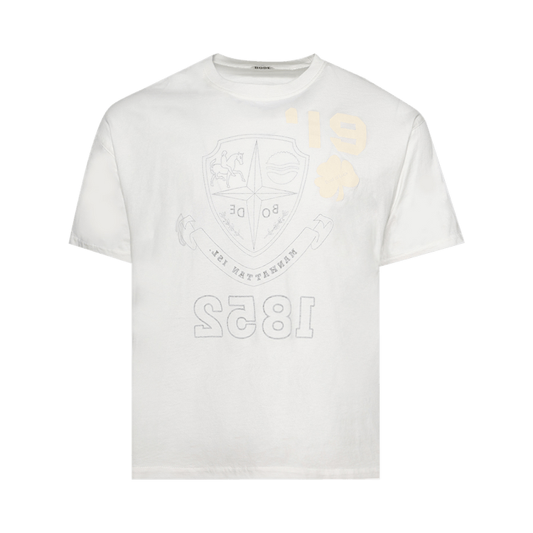 Bode Reversible Crest Tee "Cream"