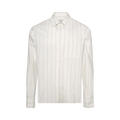 Lanvin Striped Boxy Shirt "White/Black"