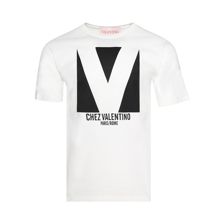 Valentino Chez Valentino Print T-Shirt "Avorio"