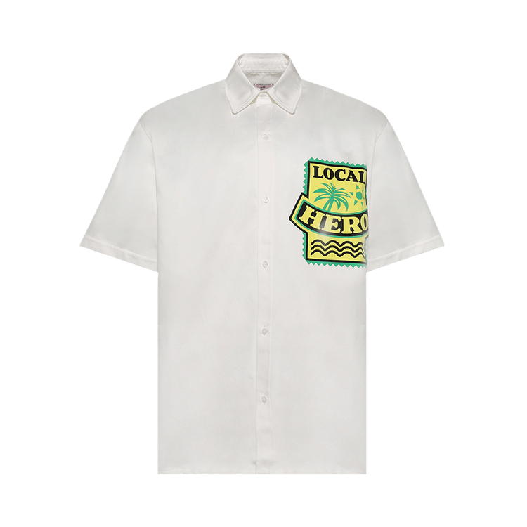 Martine Rose Short-Sleeve Overshirt "White Off"