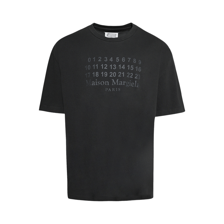 Maison Margiela Numerical Logo T-shirt "Washed Black"