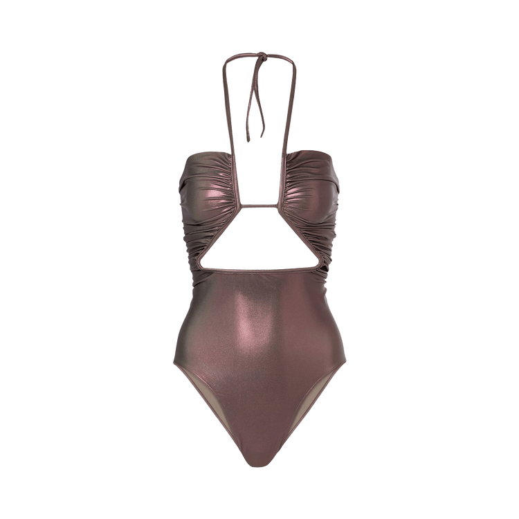 Rick Owens Prong Bathing Suit "Metallic Mahogany"