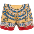 Bode Bricolage Shorts "Red/Multicolor"